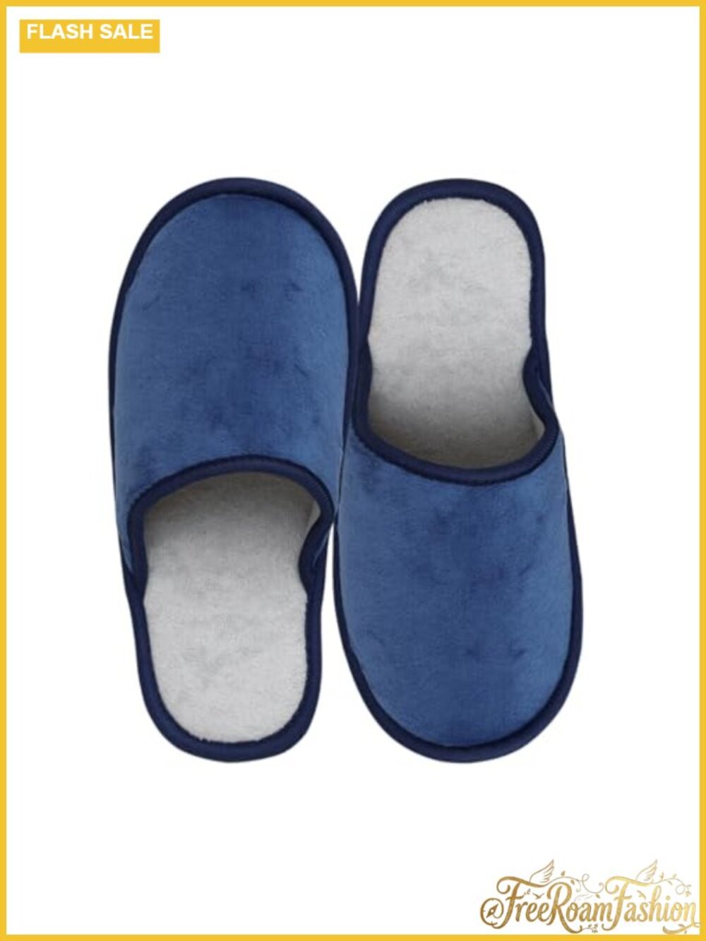 Ultralight Slip-On Spa Slippers Velour Terry Cloth Washable Non-Slip House Shoes